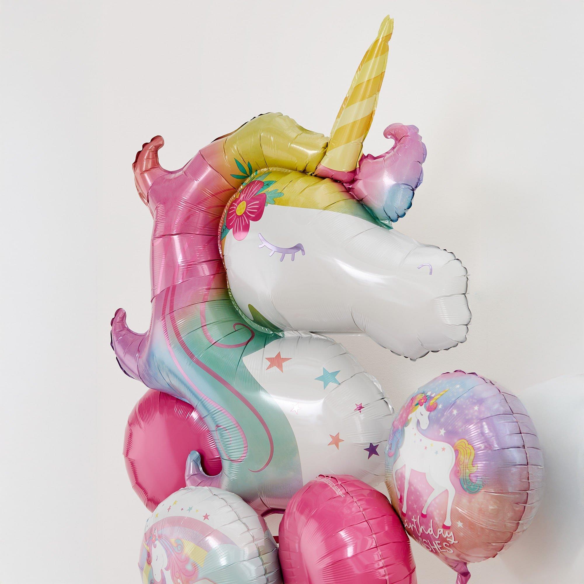 Enchanted Unicorn Foil Balloon Bouquet, 5pc